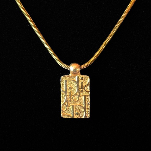 Christian Dior Trotter Necklace Gold Plated - Picture 1 of 3